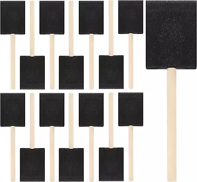 20 Pcs Foam Paint Brushes 2 Inch Foam Brush Wood Handle Sponge Brush Sponge B • $10.68