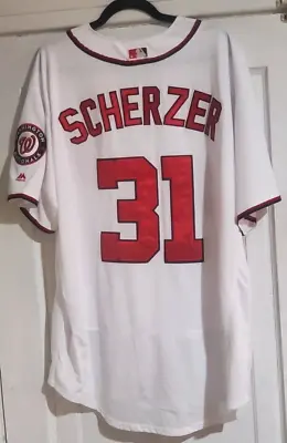 Max Scherzer #31 Washington Nationals XL Stitched Baseball Jersey NWOT • $70