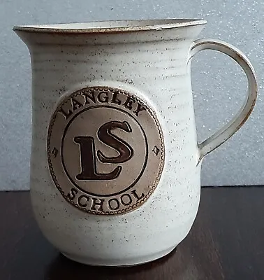 £9.50 • Buy Langley School Mushroom Pottery Mug