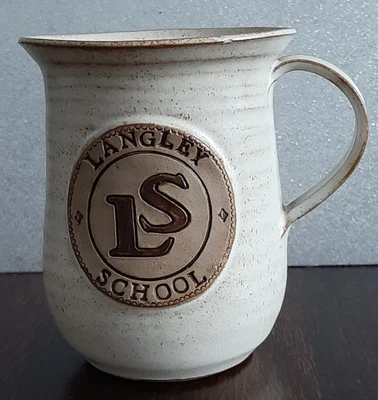 £9.50 • Buy Langley School Mushroom Pottery Mug