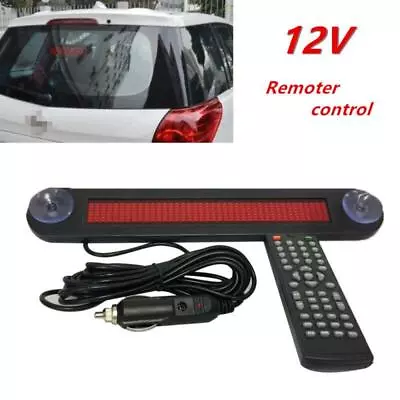 12V Car Trucks LED Editable Message Sign Scrolling Display Board Remote Control • $38.99