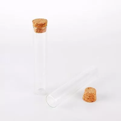 16pcs 28ml Test Tube With Cork StopperMini Vials With CorksSmall Glass Vial... • $25.38
