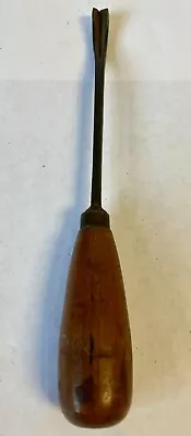 BUCK BROS. Bent Arm Spoon Carving Tool Gouge Chisel 3/8  8  OAL • $0.99