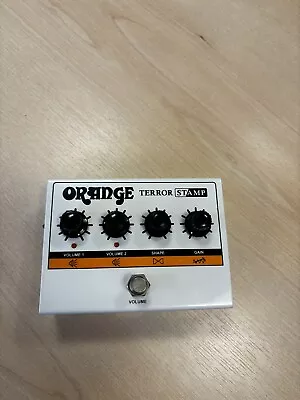 Orange Terror Stamp 20W Valve Hybrid Guitar Amp Pedal - White • £100