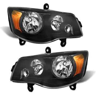 For 2011-2019 Dodge Grand Caravan Headlights Assembly Headlamps Pair RH&LH • $85.99