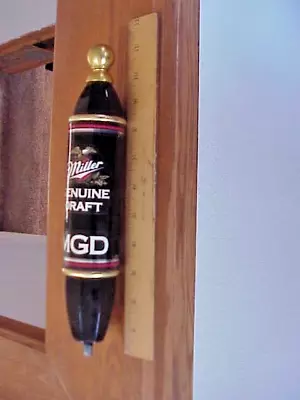 Vintage Miller Genuine Draft Mgd Beer Advertising Wood Tap Handle • $4.99