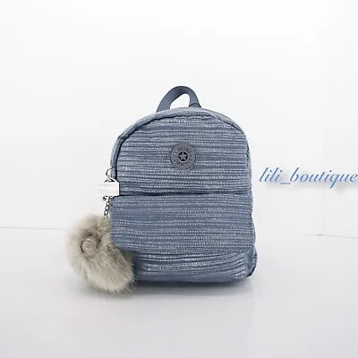 £51.70 • Buy NWT Kipling KI1271 Rosalind Small Shoulder Backpack Nylon Zipper Crossing Blue