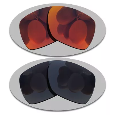 Fire Red&Black Anti-Scratch Lenses Replacement For-Oakley Deviation Polarized • $15.56