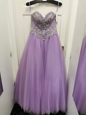 Alexia Blush Prom Lilac Lavender Size 8 Ballgown Evening Dress BNWT • £199.99