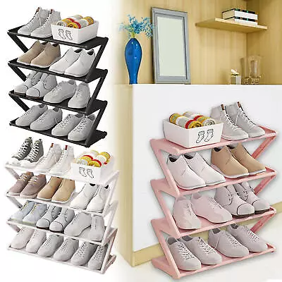 Shoe Rack Skinny Shoe Rack With Multi-layer Storage Corner Shoe Cabinet • £19.07