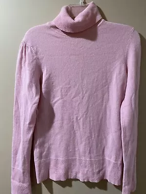 Victor Alfaro Cashmere Turtleneck Sweater Women’s Size M Pink • $28.99