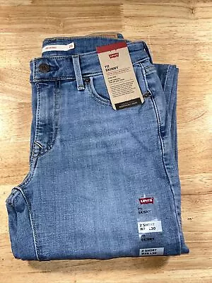 Levi's Women's 711 Skinny Jeans Color New Sheriff Med Wash Size 2 Short 26x30NWT • $26