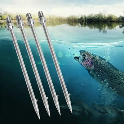 1pc Stainless Steel Single Prong Harpoon Gig Gaff Hook Barb Fishing Spear Tool • $4.38