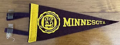 Vintage Authentic 1940's 1950s University Of Minnesota Pennant Flag Rare USA • $15.95