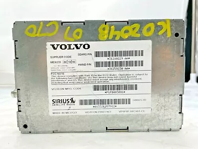 2007 Volvo C70 Sirius Satellite Radio Module Unit Oem 31210229 31210230 • $69.99