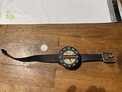 $7 • Buy Vintage YCM Scuba Diving Wrist Leg Compass Gauge Japan