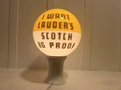 Vintage 1960’s Lamp - Louders Scotch Lighted Globe Bar Sign Lemon Squeeze Promo • $150