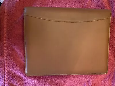 Lizell Business Real Leather Portfolio Notebook Binder Office Vintage NIB • $32.99
