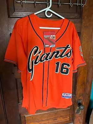 Majestic MLB SF Giants Authentic Collection Cool Base Jersey - Orange #16 Sz48 • $99.99
