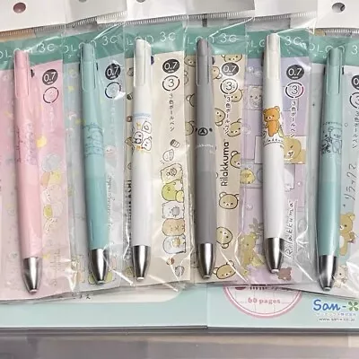 Japan Zebra BLen 3C 3 Colour Ballpoint Multi Pen 0.7mm RilakkumaSumikkogurashi • $16.95