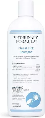 Veterinary Formula - Clinical Care Flea And Tick Shampoo For Dogs Cats 16 Oz • $12.50