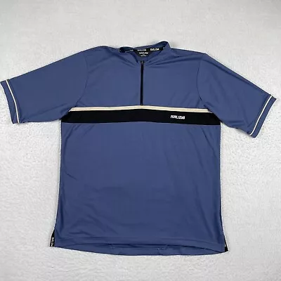 Pearl Izumi Jersey Mens Large Blue 1/2 Zip Vintage Cycling MTB Biking Riding Top • $18