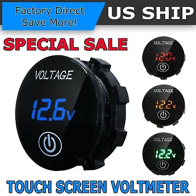 DC 12V-24V LED Panel Digital Voltage Volt Meter Display Voltmeter Motorcycle Car • $9.99