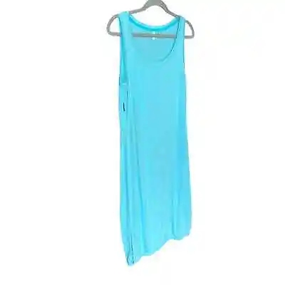 Icebreaker Merino Wool Size Medium Baby Blue Side Zip Midi Dress • $65
