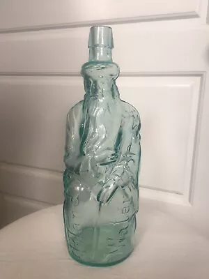 1870s Poland Spring Water Glass Moses Bottle Aqua • $195