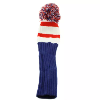 New Diamond Tour Golf Vintage Pom Pom Driver Headcover Red/White/Blue • $4.99