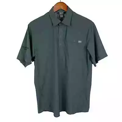 Outdoor Research Astroman Polo Shirt Short Sleeve Grey Deschutes Brewery Men's M • $24.29
