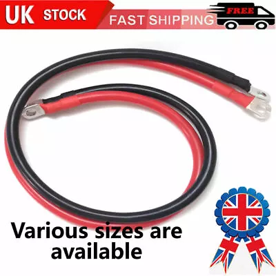 Battery Cable 15/30/50/100mm Pure Copper Battery Leads For Welding Wire Inverter • £9.22