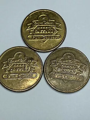 3 Old Rogue Valley Family Fun Center Arcade Game Tokens - Medford Oregon (#av1) • $9.59