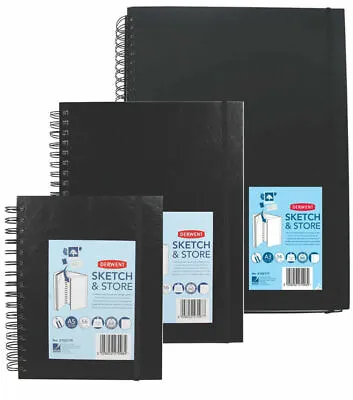 £8.99 • Buy Derwent Sketch & Store Wire Bound Hard Back Drawing Book Pad - A5, A4 Or A3