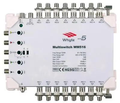 WM516 Series 5 5-Wire 16-Way Multiswitch - WHYTE • £214.39