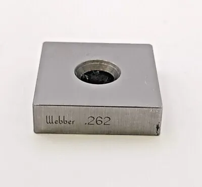 Starrett .262  In Webber Block Gage Gauge L.S.S Precision Square Cube Machinist • $25.69