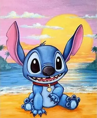 $14.40 • Buy Anime Disne Lilo Stitch Nani 5D Diamond Painting Kits FULL Drill Art Decoration