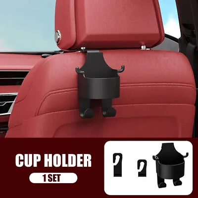 2 In 1 Auto Car Parts Seat Headrest Hook Hangers Storage Organizer W/ Cup Holder • $6.55