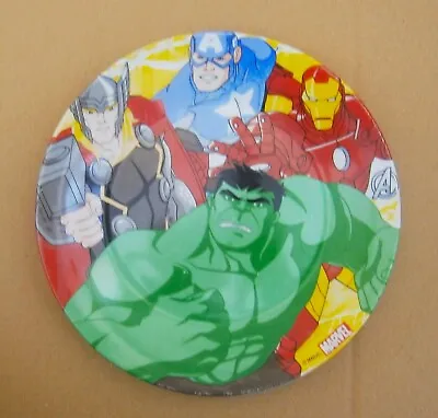 V194) Marvel Super Heroes Hulk Thor Captain America Iron Man Decorative Plate • £7.50