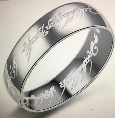 Silver ~  Lord_of_the_rings ~~s/steel ~ Ring -- (great_ Christmas Gift  • £15.50