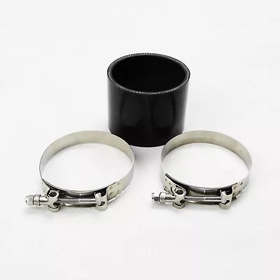 4  Silicone Hose/Intake/Intercooler Pipe Straight Coupler BLACK 102MM +T Clamp • $10.99