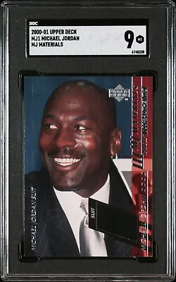 2000-01 Upper Deck Michael Jordan MJ Materials Suit Relic Card #MJ1 SGC 9 Mint • $149.99