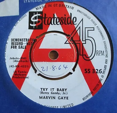 £24 • Buy Marvin Gaye - Try It Baby  (demo) - Stateside
