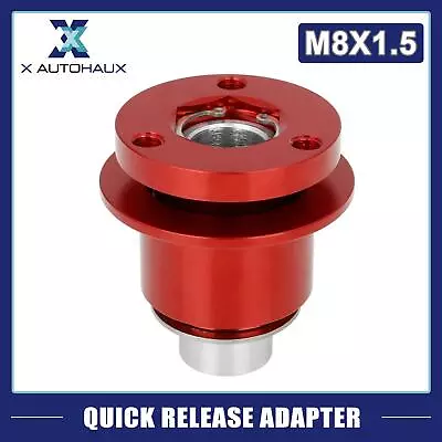 Universal Auto Car Red Steering Wheel Quick Release Hub Adapter Aluminum Alloy • $27.59