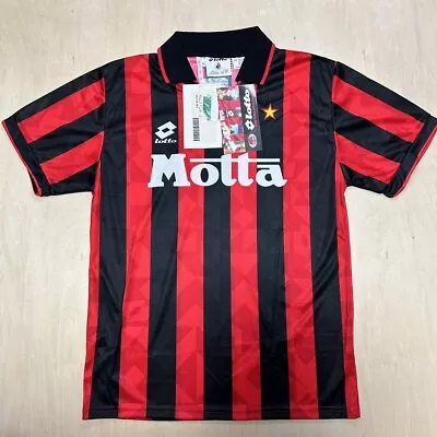 AC Milan 1993/1994 HOME  Football Shirt Maglia Calcio  Motta VAN BASTEN Gullit • $399.98