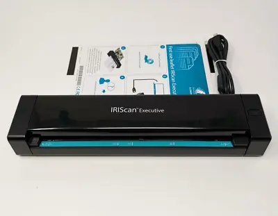IRIScan Executive 4 Mobile Duplex Color Scanner For Windows Barely Used! 🎁🔥 • $52.72