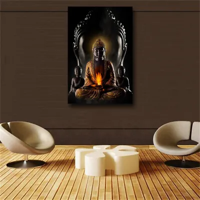 Buddha Meditation Canvas Picture Print Poster Wall Modern Art Home Decor Unframe • $13.90