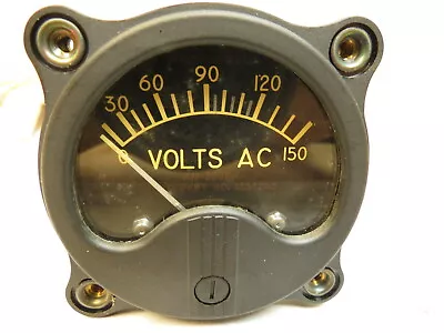 Vintage WW2 Voltmeter 0-150 Volts A.C. Antique Radio Westinghouse Type AN3202-1 • $45