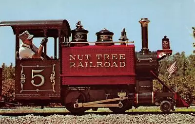 NUT TREE RAILROAD Miniature Train Vacaville California C1960s Vintage Postcard • $11.69