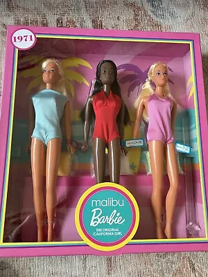 Barbie Signature Malibu Barbie & Friends Vintage 1971 Reproduction Gift Set NRFB • $109.24